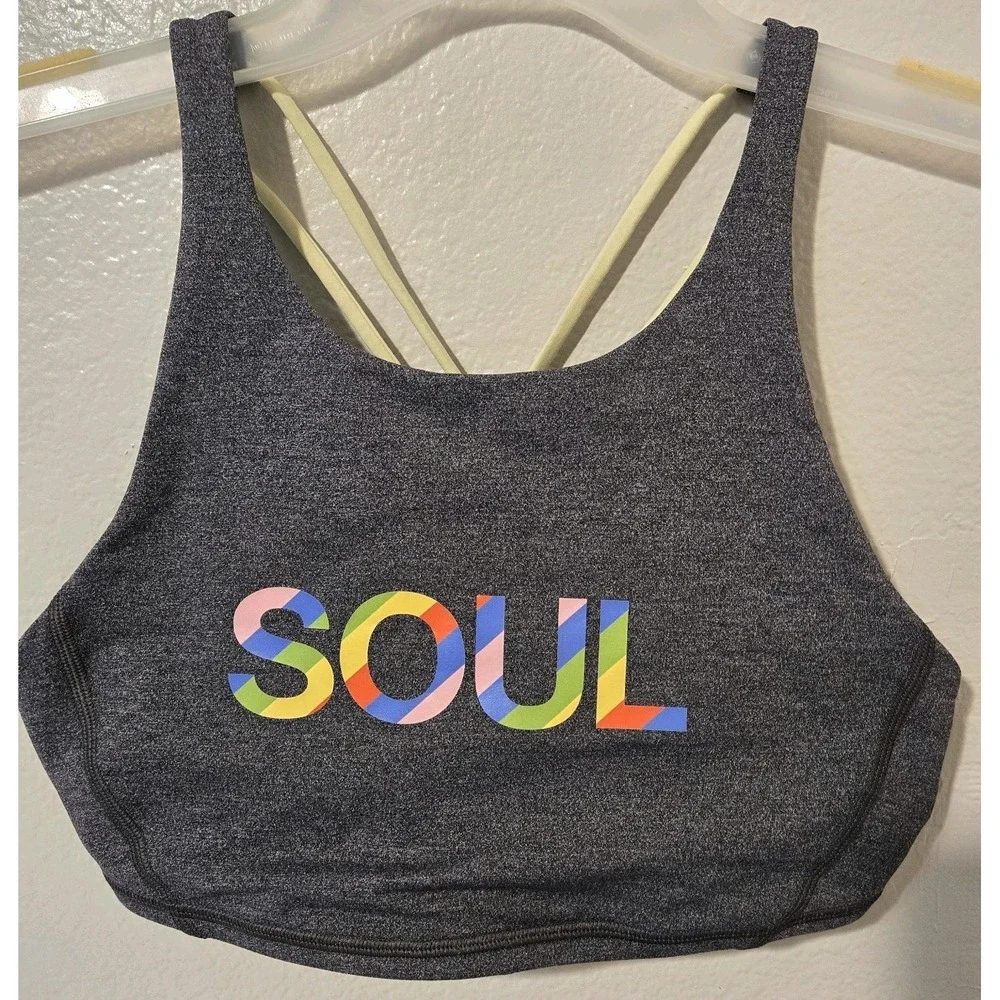 Lululemon Athletica Soul Cycle Energy Bra No Inserts Size 6